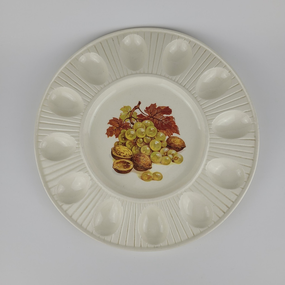 Vintage Treasure Craft Ceramic Egg Platter